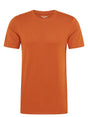 Image for Men's Plain Solid T-Shirt,Brick