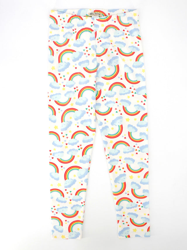 Image for Kids Girl Rainbow Printed Pant,White