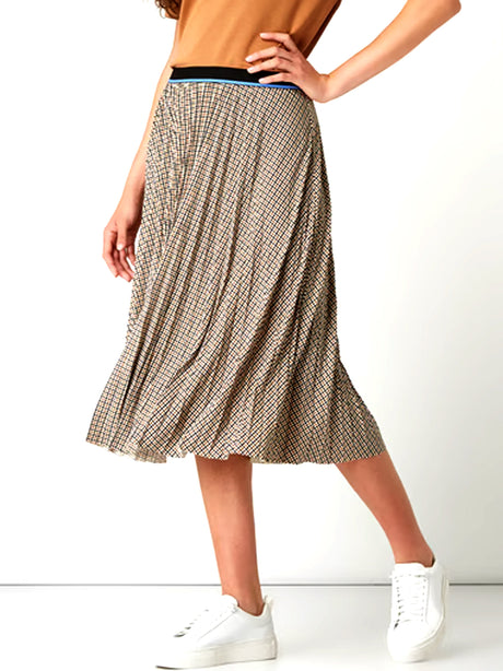 Image for Women's Plaid Midi Skirt,Multi