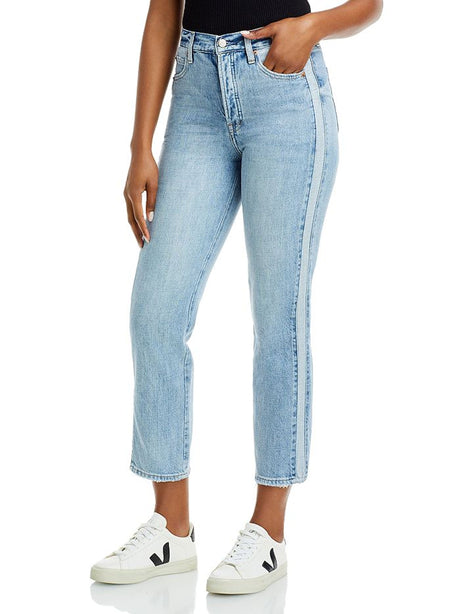 Image for Women's Washed Straight Jeans,Light Blue