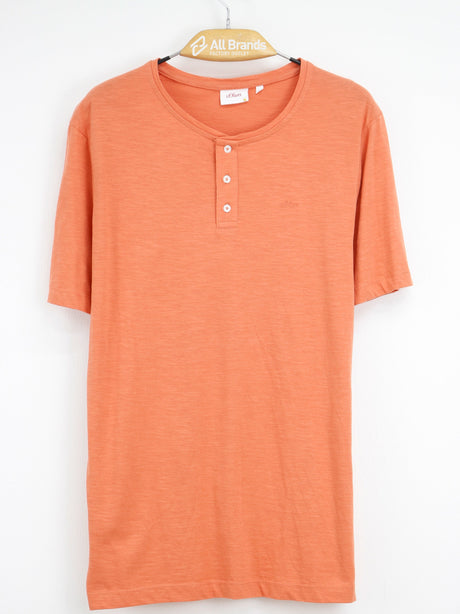 Image for Men's Textured Shirt,Orange