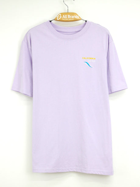 Image for Men's Graphic Embroidered T-Shirt,Light Purple