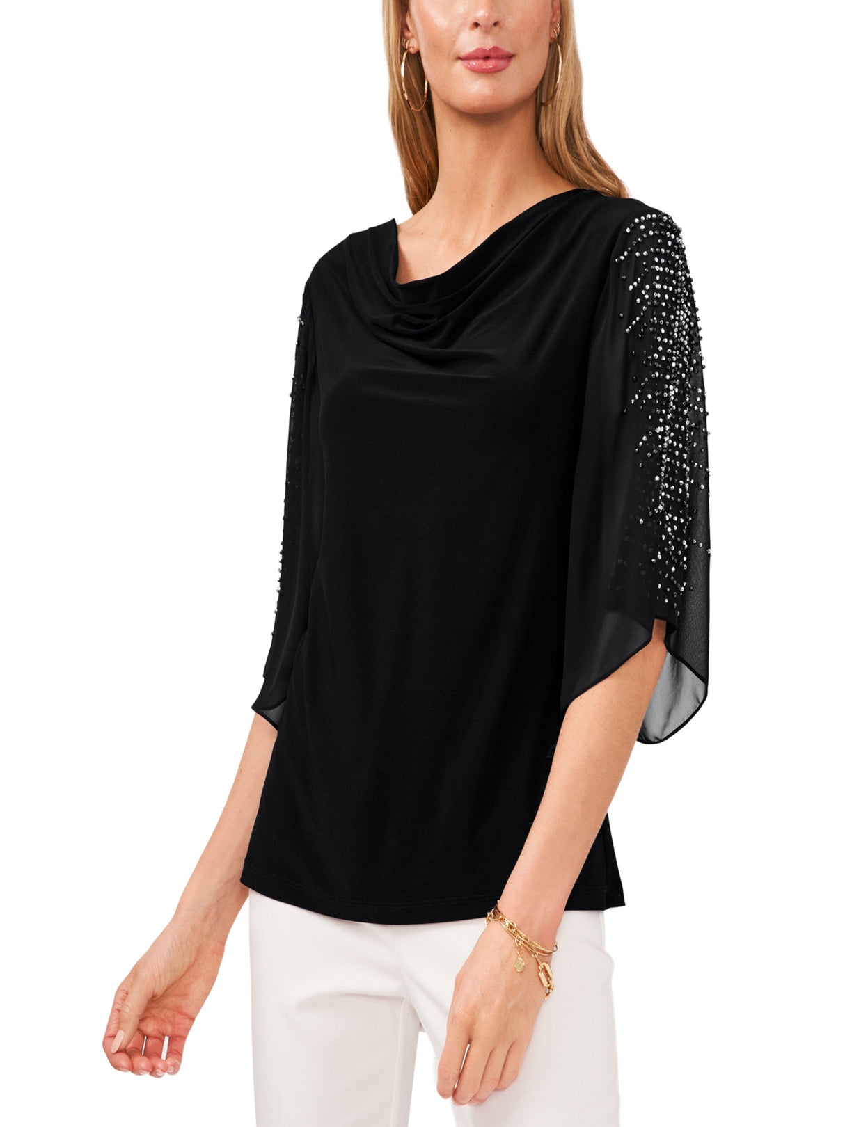 Image for Women's Sequined Blouse,Black