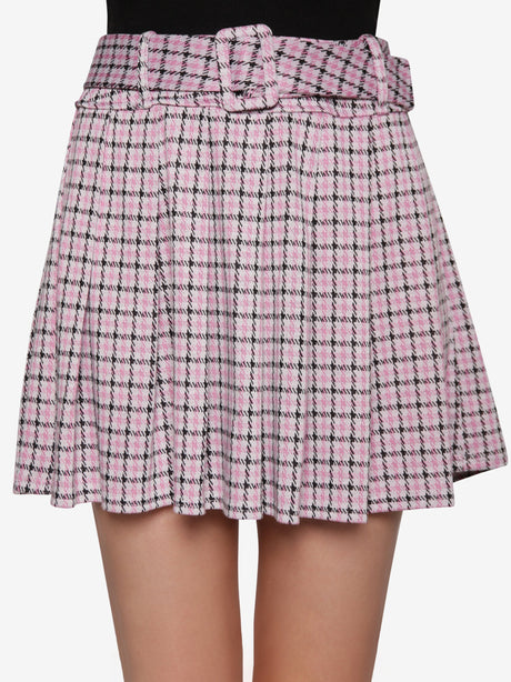 Image for Women's Plaid Pleated Skirt,Multi