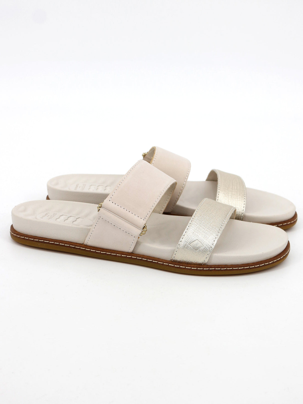 Image for Women's Waveside Slide Sandals,Gold/Beige