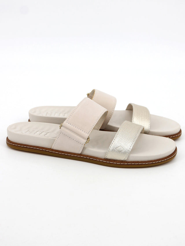 Image for Women's Waveside Slide Sandals,Gold/Beige