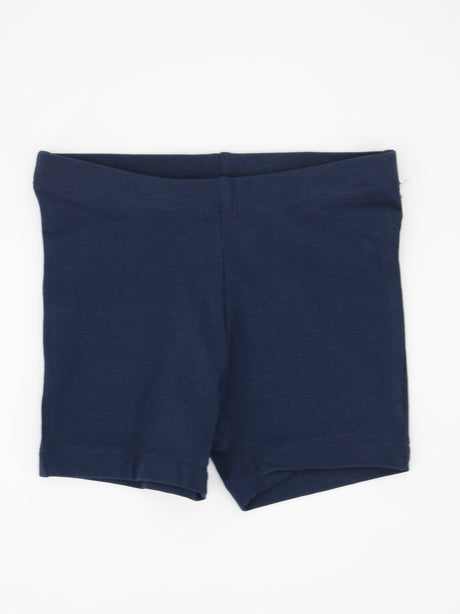 Image for Kids Girl Plain Solid Biker Short,Navy