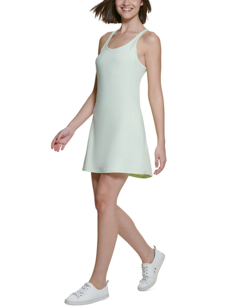 Image for Women's Plain Solid Sport Dress,Light Green