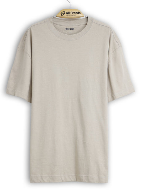 Image for Men's Plain Solid T-Shirt,Beige