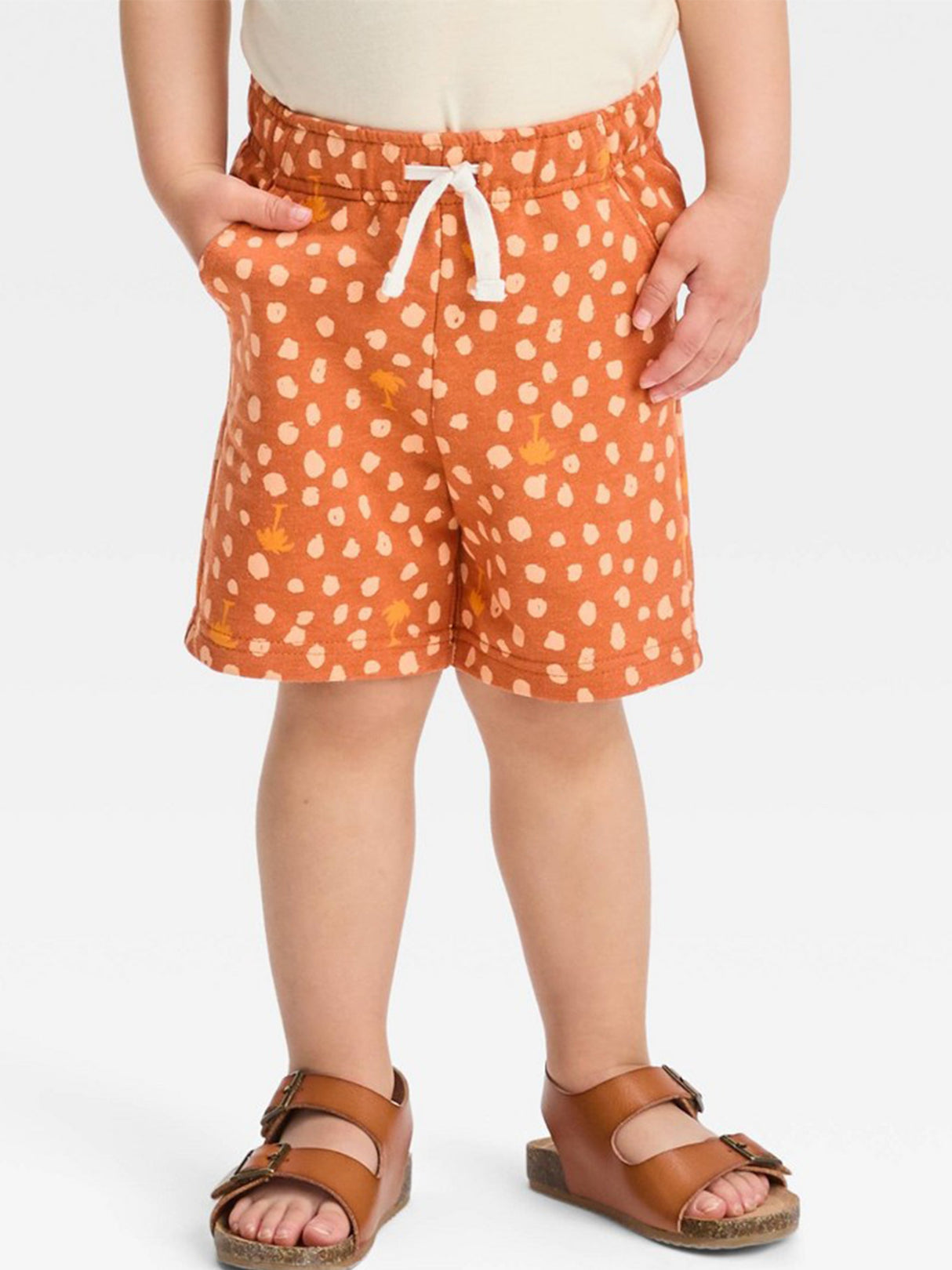 Image for Kid's Boy Graphic Printed Short,Brown