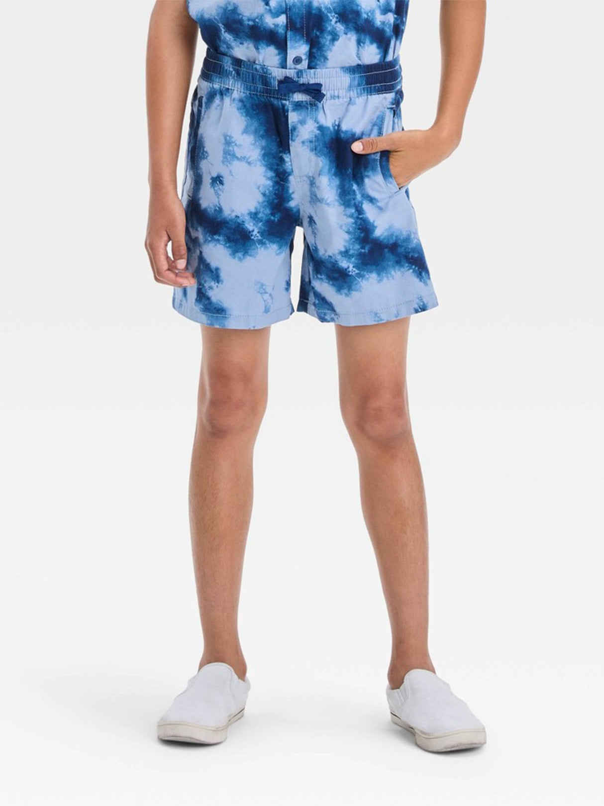 Image for Kid's Boy Tie Dye Short,Light Blue