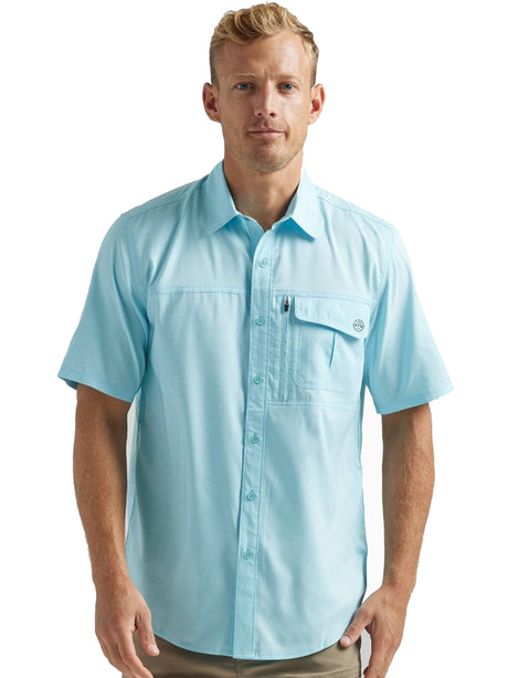 Image for Men's Plain Solid Shirt,Light Blue