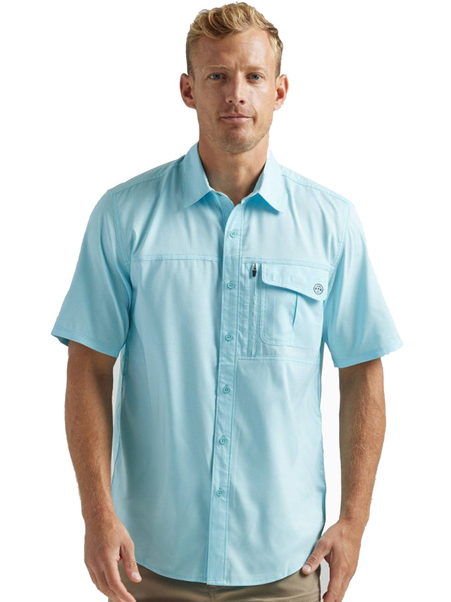 Image for Men's Plain Solid Shirt,Light Blue