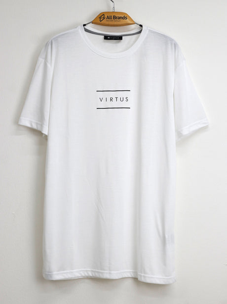 Image for Men's Brand Logo Printed T-Shirt,White