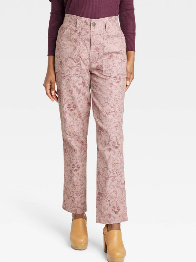 Image for Women's Floral Printed Pant,Pink