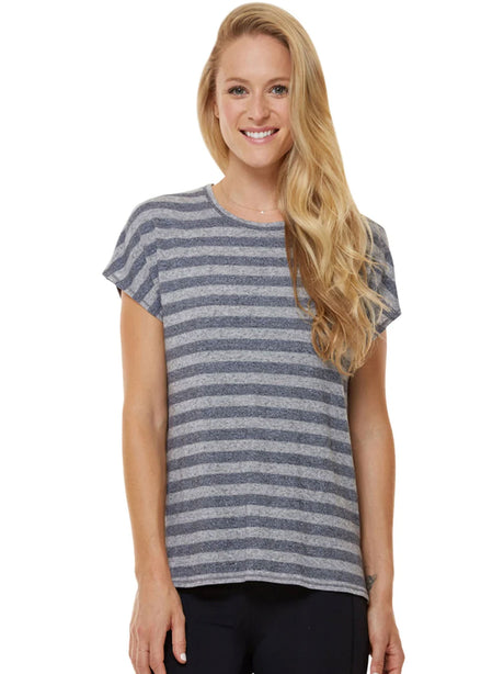 Image for Women's Striped T-Shirt,Grey