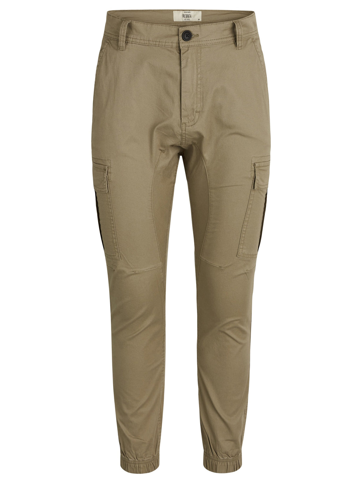 Image for Men's Plain Solid Cargo Pant,Khaki