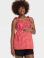 Image for Women's Striped Tank Top,Red