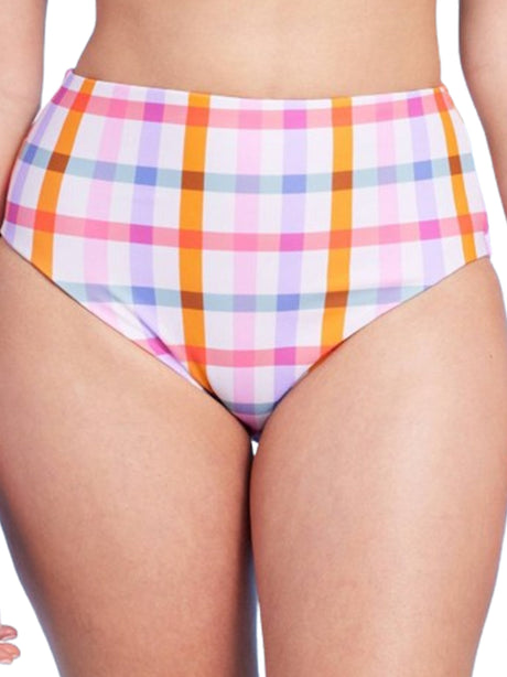 Image for Women's Plaid Bikini Bottom,Multi