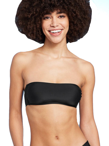 Image for Women's Bandeau Bikini Top,Black