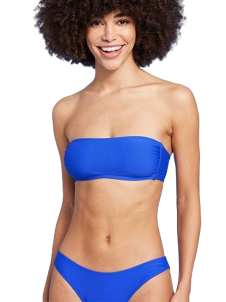 Image for Women's Bandeau Bikini Top,Dark Blue