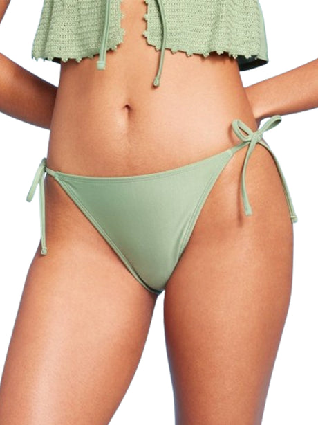 Image for Women's Low Waist Side-Tie Bikini Bottom,Light Green