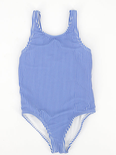 Image for Kid's Girl Striped Tankini Top,Blue/White