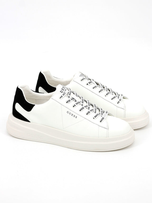 Image for Men's Faux Leather Sneakers,White