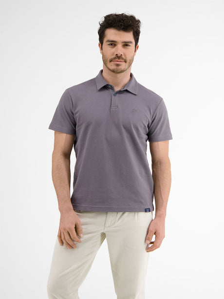 Image for Men's Textured Polo Shirt,Dark Grey