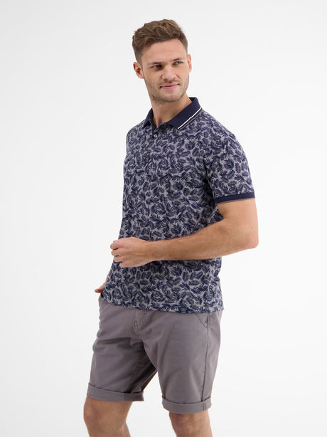 Image for Men's Palm Printed Polo Shirt,Grey