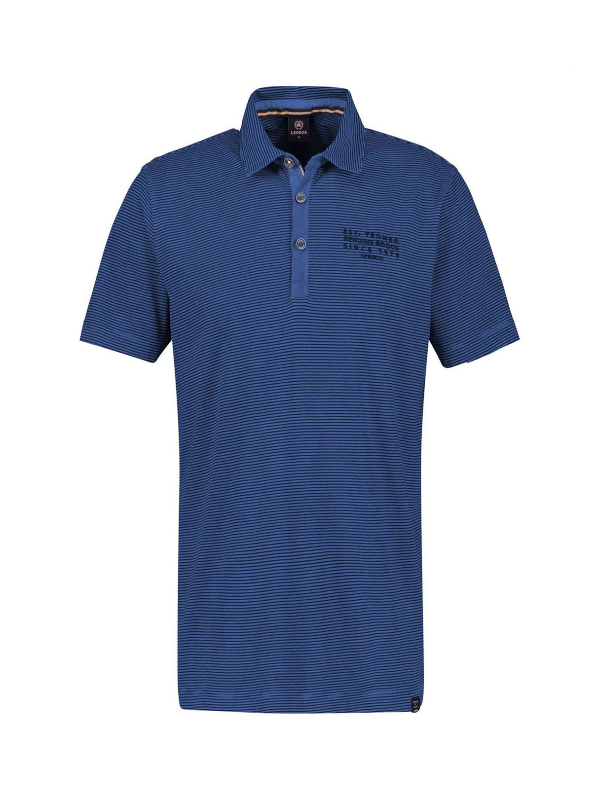 Image for Men's Striped Polo Shirt,Dark Blue