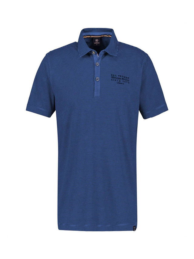 Image for Men's Striped Polo Shirt,Dark Blue