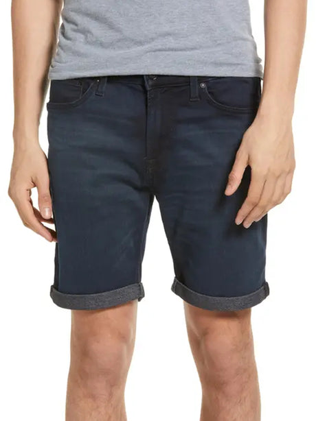 Image for Men's Washed Denim Short,Dark Blue