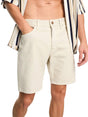 Image for Men's Plain Solid Denim Short,Light Beige