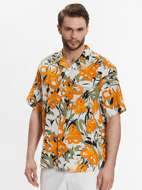 Image for Men's Tropical Printed Dress Shirt,Multi