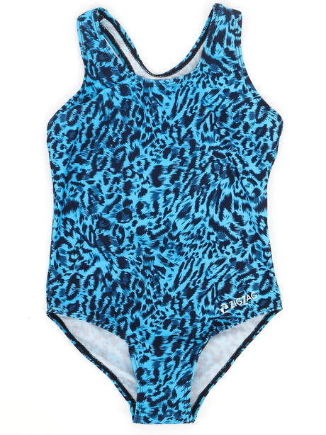 Image for Kid's Girl Printed Swimsuit,Blue