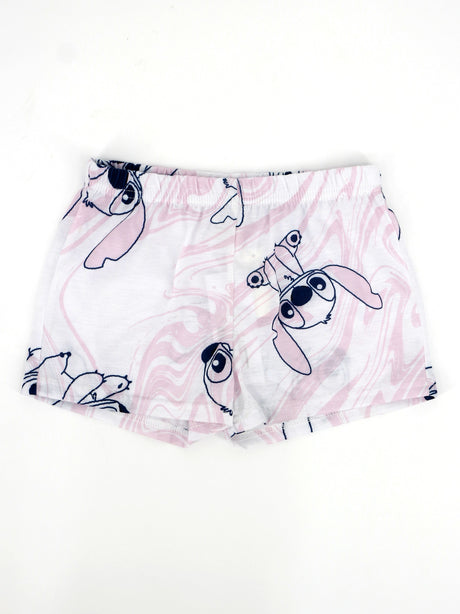 Image for Kid's Girl Graphic Printed Short,White