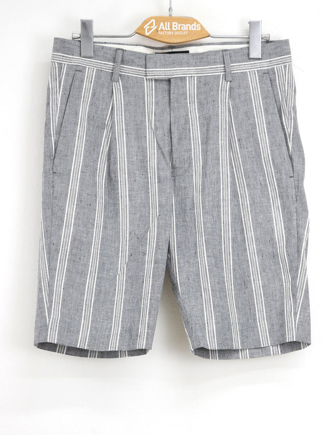 Image for Men's Striped Linen Short,Grey