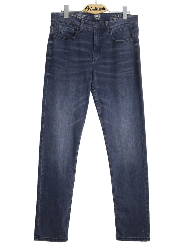 Image for Men's Washed Jeans,Dark Blue