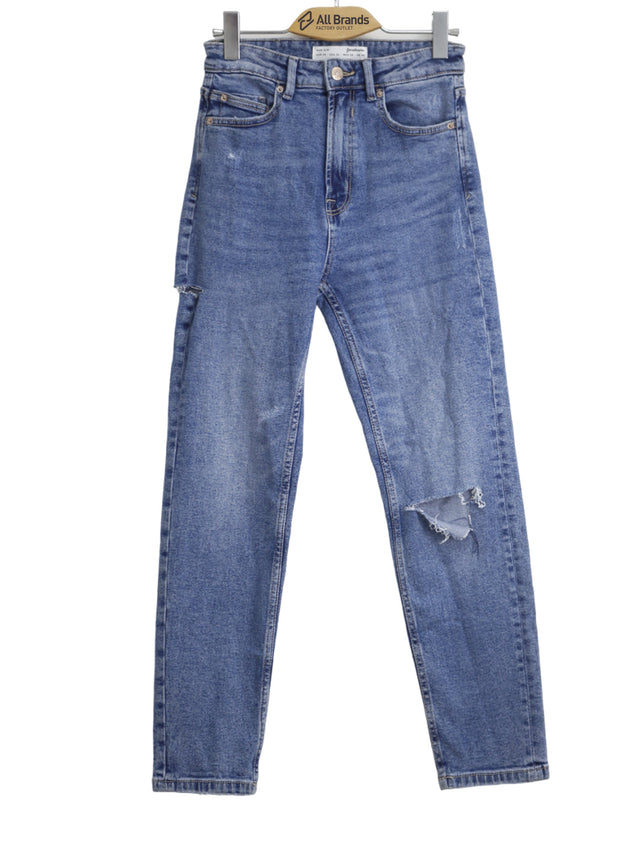 Image for Women's Ripped Washed Mom Jeans,Light Blue