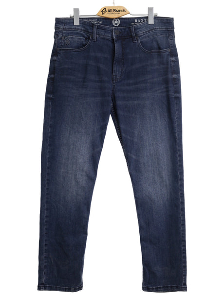 Image for Men's Washed Jeans,Dark Blue