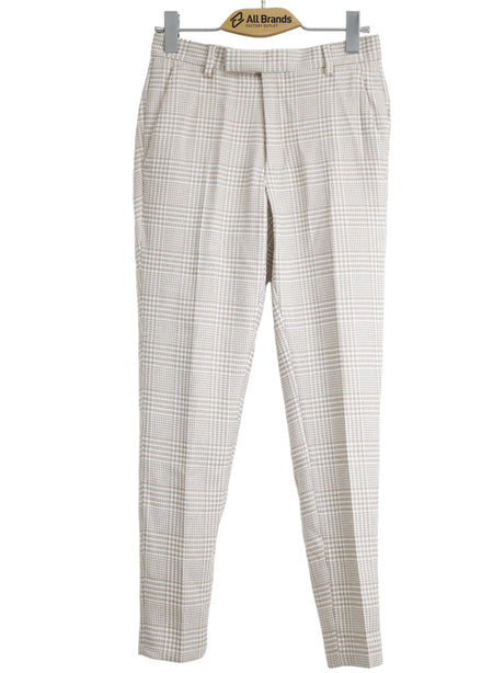 Image for Men's Plaid Classic Pants,Light Beige