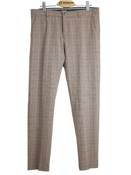 Image for Men's Plaid Classic Pants,Beige