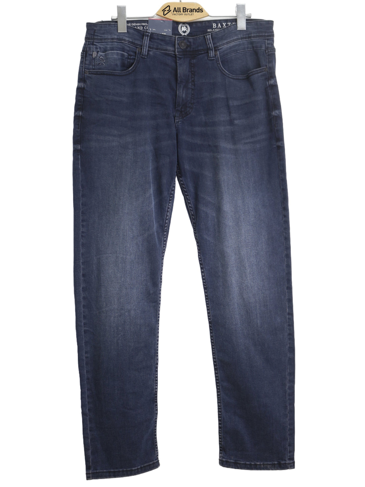 Image for Men's Washed Jeans,Dark Blue