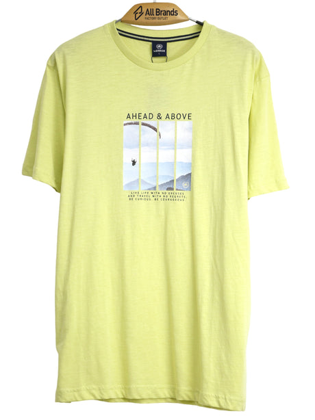 Image for Men's Graphic Printed T-Shirt,Yellow