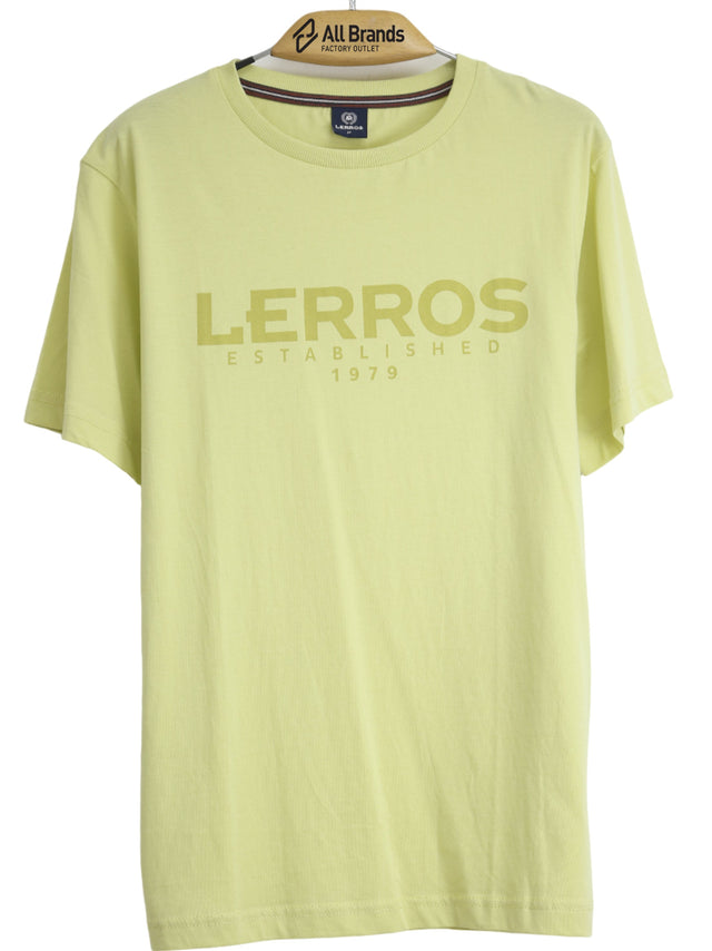 Image for Men's Brand Logo Printed T-Shirt,Yellow