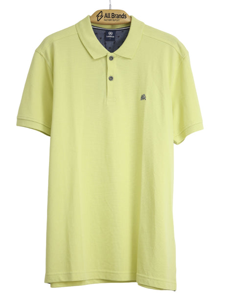 Image for Men's Brand Logo Embroidered Polo Shirt,Yellow