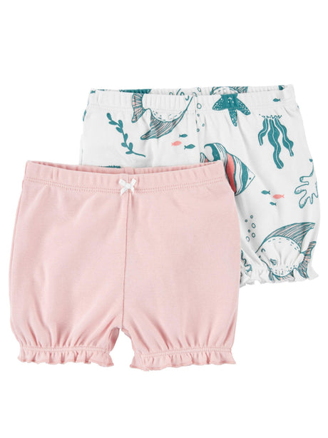 Image for Kids Girl 2 Pack Pull On Shorts,Multi