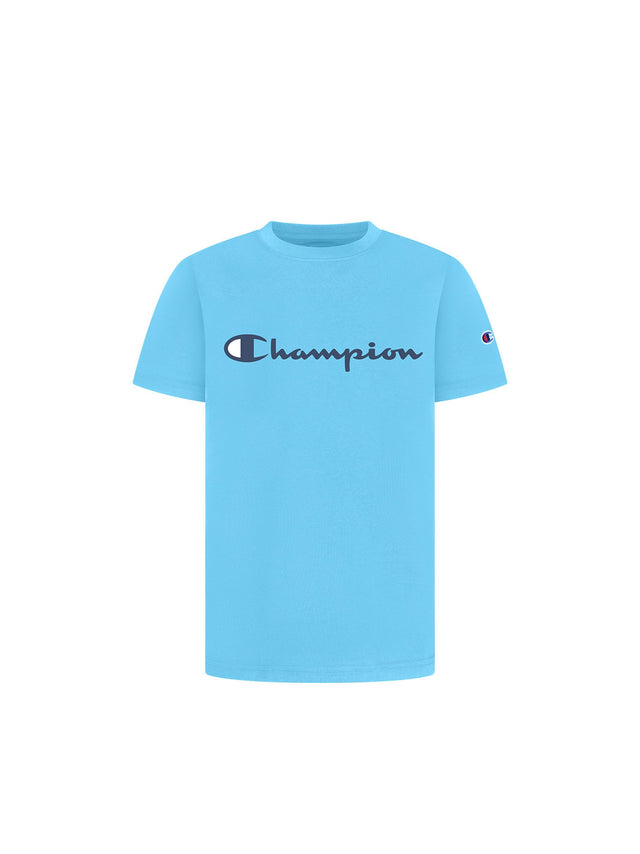 Image for Kid's Boy Brand Logo Printed T-Shirt,Light Blue