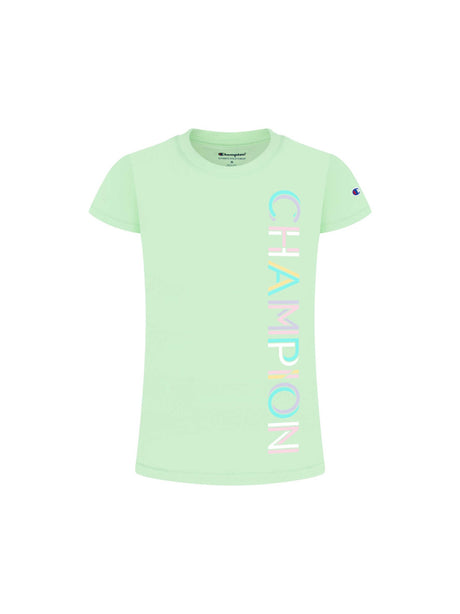 Image for Kid's Girl Brand Logo Printed T-Shirt,Light Green